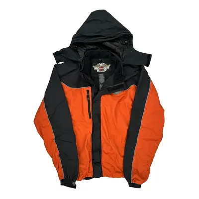 Harley Davidson Jacket - Large Black Nylon
