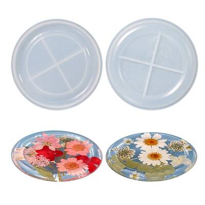 DIY Flat Round Cup Mat Silicone Molds