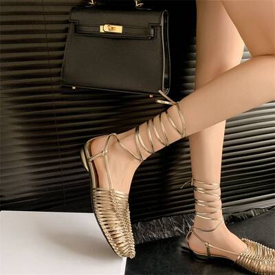 CHIKO Kerielle Square Toe Block Heels Flats Sandals