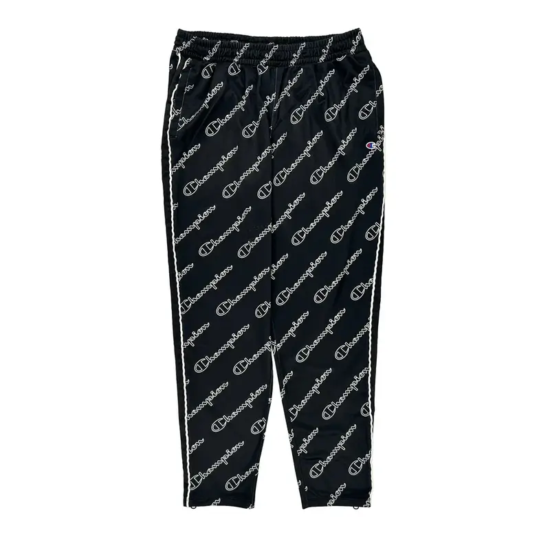 Champion Spellout Joggers - Large Black Polyester