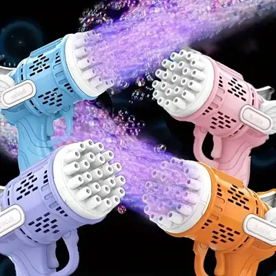 Bubble Machine Toy, Bubble Gun with 1 Bottle Bubble Solution, Outdoor Bubble Toy for Birthday Party Wedding Anniversary(Requi...