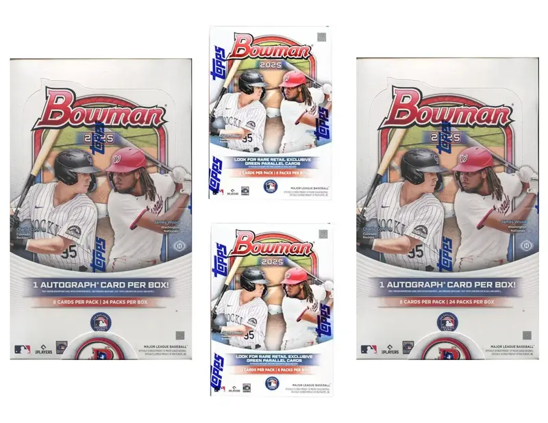 2x 2025 Bowman hobby box & 2x 2025 Bowman blaster box - PYT break - 4 total boxes - 250520-2