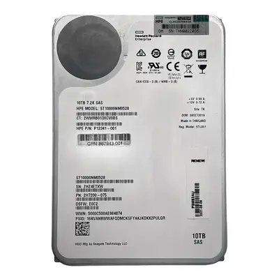 867943-001 HP 10TB 7200RPM 12Gb/s SAS 3.5-inch Hard Drive