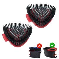Mop Replacement Head, 2 Counts Durable Spin Mop Replacement Head, Hard Bristle Cleaning Brush for Bathroom Kitchen Wall Tile,...