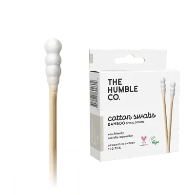 Cotton Swabs - Spiral Tip - White 100-pack