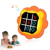 Electronic Tic Tac Toe Game Animal-Themed 3-in-1 Handheld Puzzle Game Console Travel Board Fidgets Games for Kids and Adults