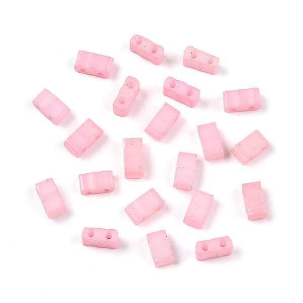 2-Hole Baking Paint Glass Seed Beads