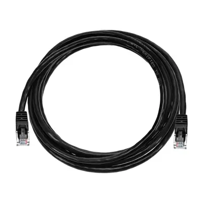 2139 Monoprice Cat5e Ethernet Patch Cable Snagless RJ45 Stranded 350MHz UTP Pure Bare Copper Wire 24AWG 7ft Black