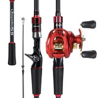 Sougayilang Fishing Rod and Reel Combo, 6/6.9FT Casting Rod with 18+1 7.2:1 Gear Ratio Baitcating Fishing Rod For Outdoor fis...