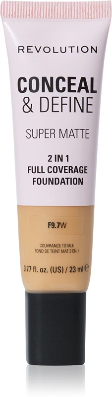 Makeup Revolution Conceal & Define Mattifying Foundation Color F9.7W 23 ml