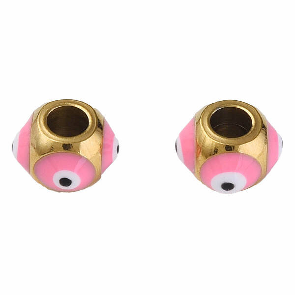 201 Stainless Steel Enamel Beads