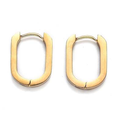 304 Stainless Steel Huggie Hoop Earrings