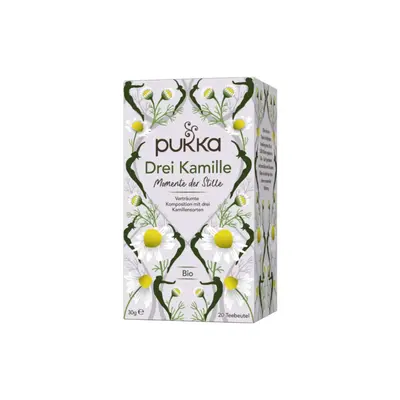 Pukka Organic 3 Chamomile Herbal Tea, 20 pieces (30 g)