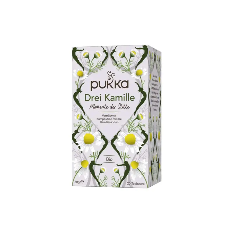 Pukka Organic 3 Chamomile Herbal Tea, 20 pieces (30 g)