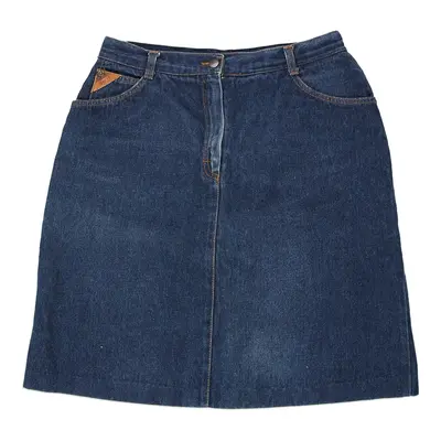 El Paso Denim Skirt - 29W UK 10 Blue Cotton