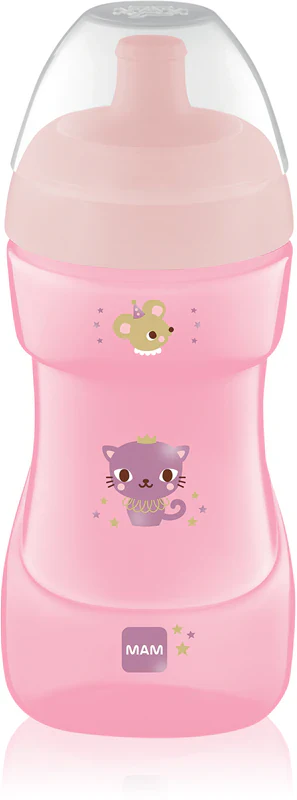 MAM Sports bottle for children Pink 330 ml