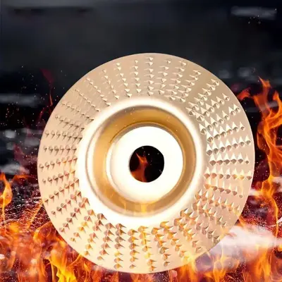 Woodworking Polishing Wheel, 1 Count Angle Grinder Polishing Wheel, Multipurpose Wood Carving Tool Accessories