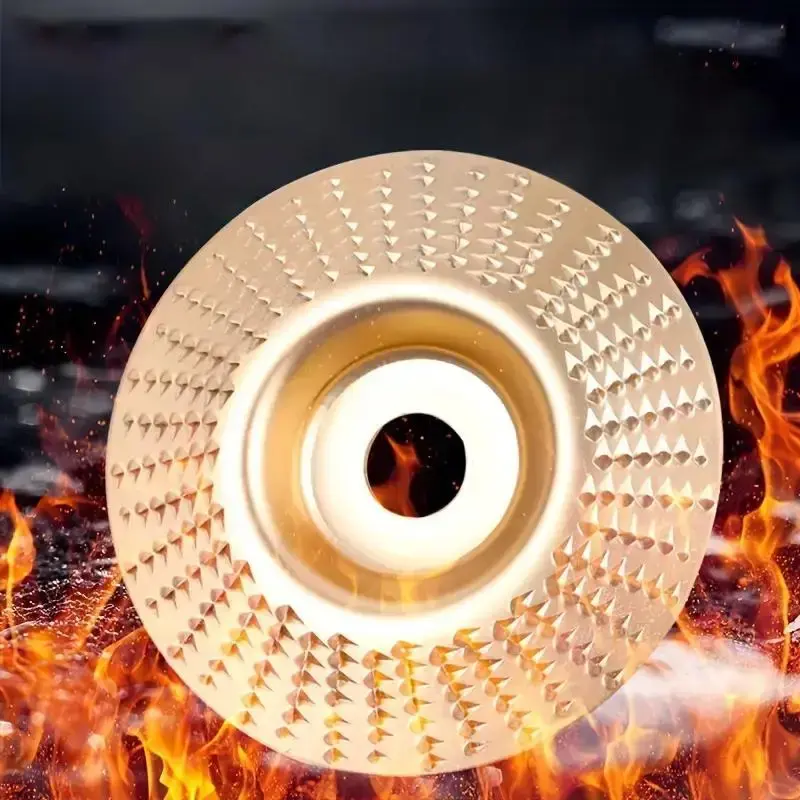 Woodworking Polishing Wheel, 1 Count Angle Grinder Polishing Wheel, Multipurpose Wood Carving Tool Accessories