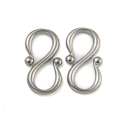 Non-Tarnish 304 Stainless Steel S-Hook Clasps