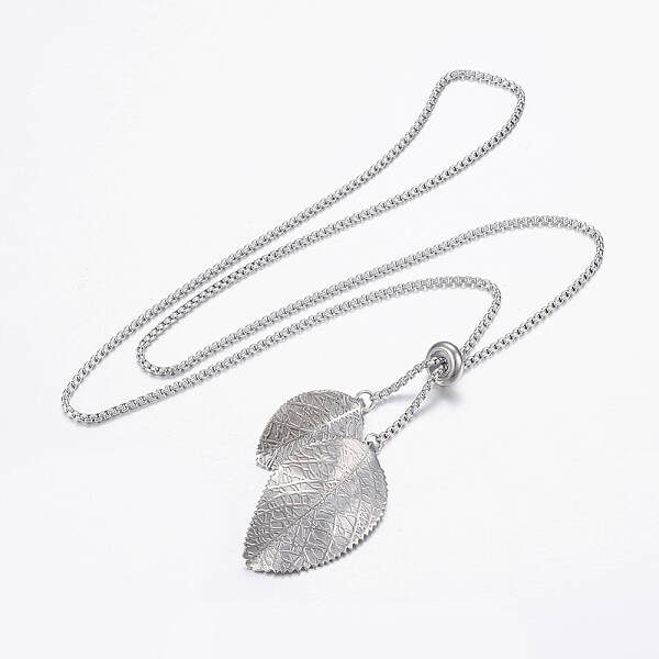 Tarnish Resistant Adjustable 304 Stainless Steel Lariat Necklaces