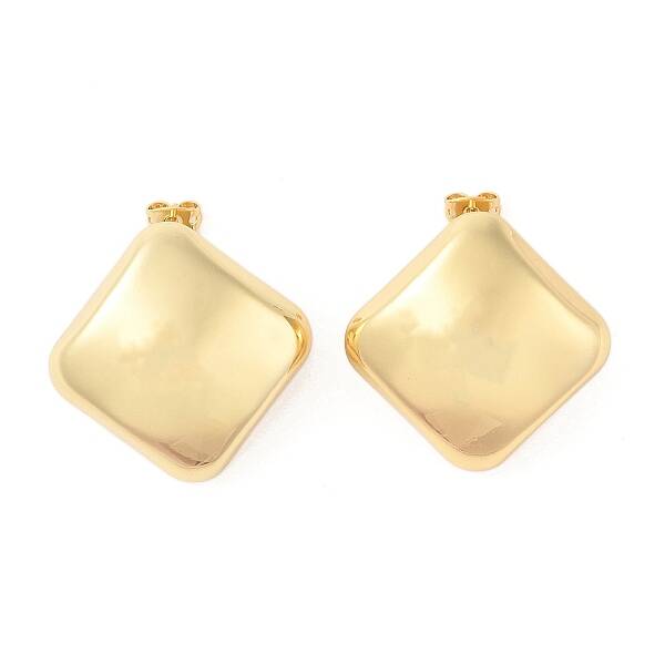 Rack Plating Brass Stud Earrings for Women