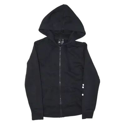 NIKE Hoodie Black Full Zip Womens XS