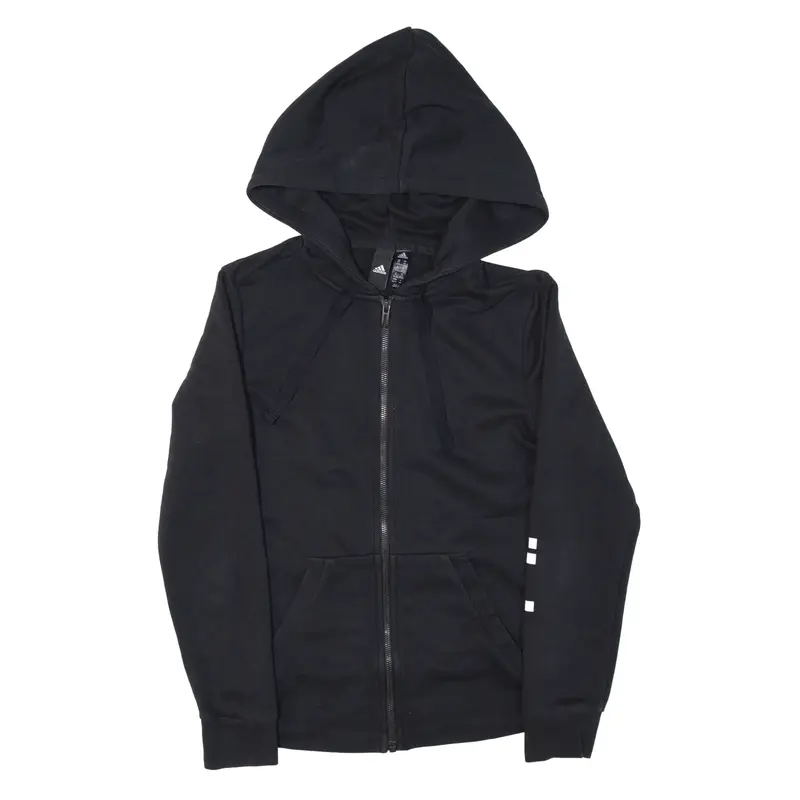 NIKE Hoodie Black Full Zip Womens XS