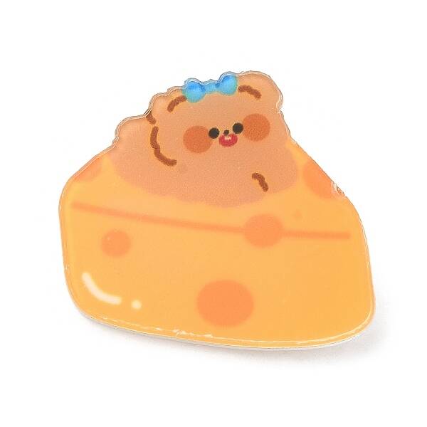 Cartoon Style Acrylic Brooches