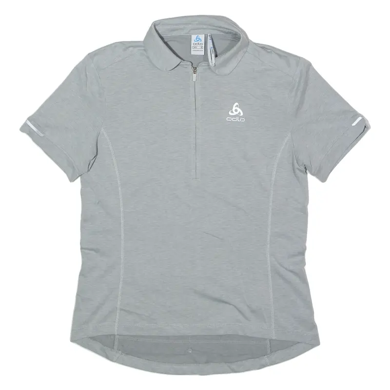 ODLO Cycling Womens Jersey Grey Collared S