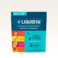 Liquid I.V. Hydration Multiplier Variety Pack - Lemon Lime, Passion Fruit, Strawberry, Tropical Punch - Hydration Powder Pack...