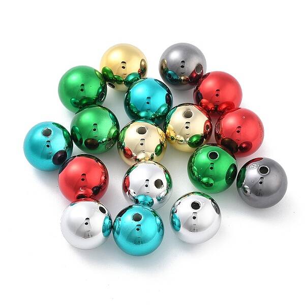 Christmas Theme UV Plating Acrylic Beads