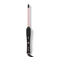 Terviiix Small Barrel Curling Iron Wand, 3/8 Inch Thin Curling Wand Iron, Argan Oil and Keratin Infused Ceramic Curler with D...