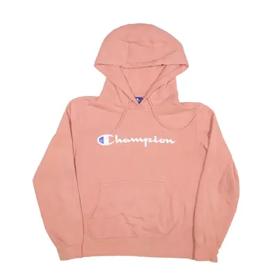 CHAMPION Hoodie Pink Pullover Mens S