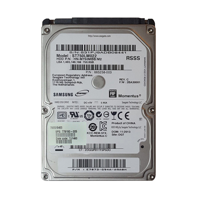 778190-005 HP 750GB 5400RPM SATA 3Gb/s 16MB Cache 2.5-Inch Hard Drive