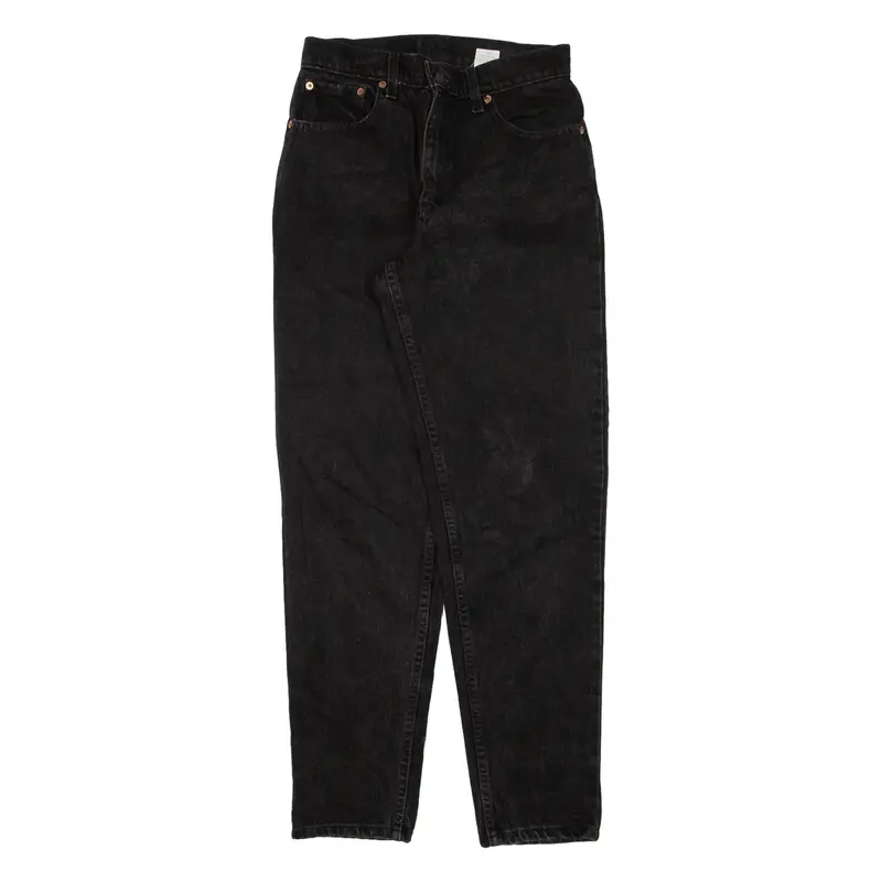LEVI'S 550 Womens Jeans Black Relaxed Tapered W28 L29