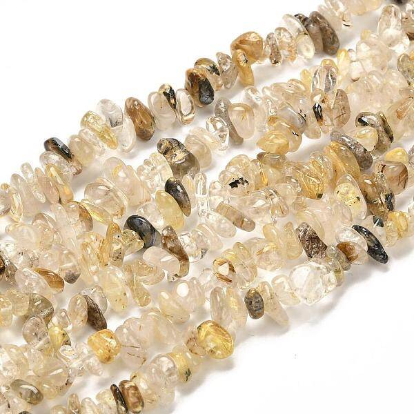 Natural Rutilated Quartz Beads Strands