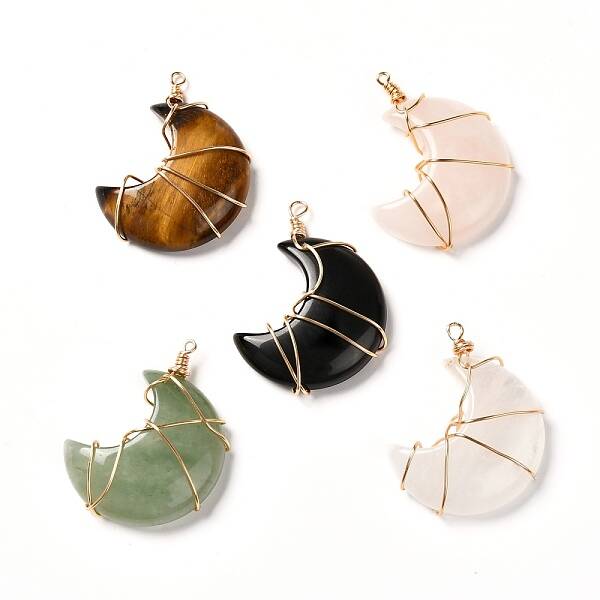 Natural Mixed Stone Pendants