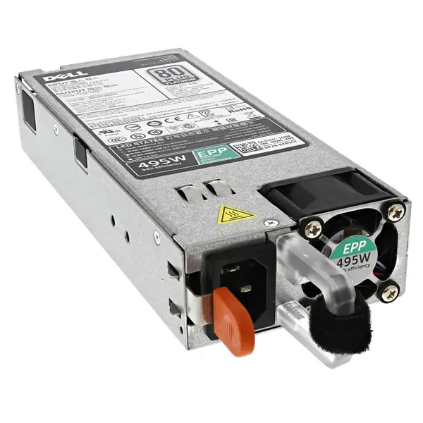 0VKDD2 Dell 495-Watts 100-240V 6.5A 50-60Hz Hot-Pluggable 80-Plus Platinum Power Supply for PowerEdge R730 / R740 / R630