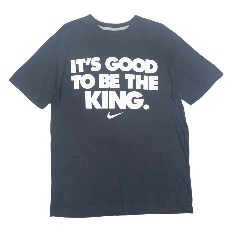NIKE It's Good To Be The King Mens T-Shirt Black L