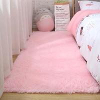 Solid Color Bedside Rug, Soft Plush Water Absorbent Bedside Mat, Felt Fabric Non-slip Floor Mat for Bedroom Living Room Home ...