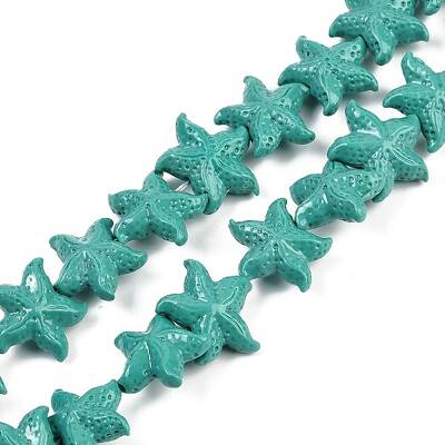 Synthetic Coral Dyed Carved Beads Strands