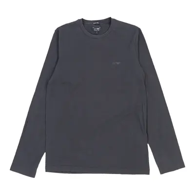 Armani Jeans Slim Fit Long Sleeve T-Shirt - Large Grey Cotton | Size: large