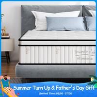 【Summer Turn Up】10-12 Inch Hybrid Mattresses in a Box - Medium Firm, Pressure Relief, Strong Edge Support Gel Memory Foam...