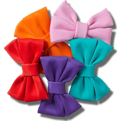 Crocs Jibbitz Super Hyper Me Bows Shoe Charms 5 Pack