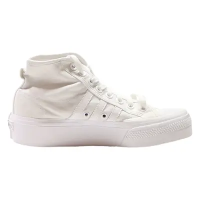 ADIDAS Nizza 2020 High Top Trainers White Canvas Womens UK 6