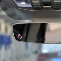 Heart Pattern Car Mirror Sticker, Vinyl Love Heart Decals, Window Stickers for Car, Electric Motorcycles and Laptops, Car Mir...