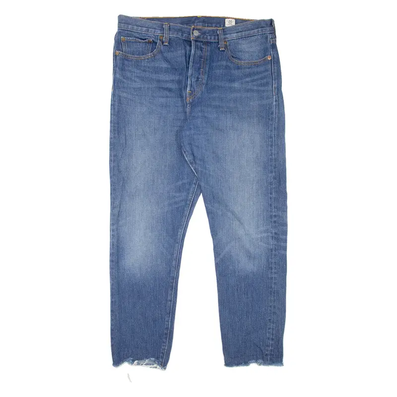 LEVI'S Womens Jeans Blue Regular Straight Stone Wash W32 L27