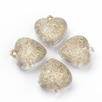 Plating Transparent Acrylic Pendants