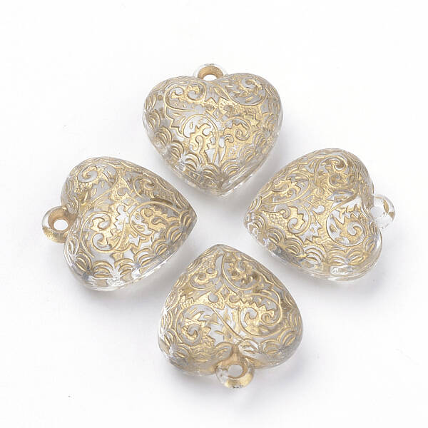Plating Transparent Acrylic Pendants
