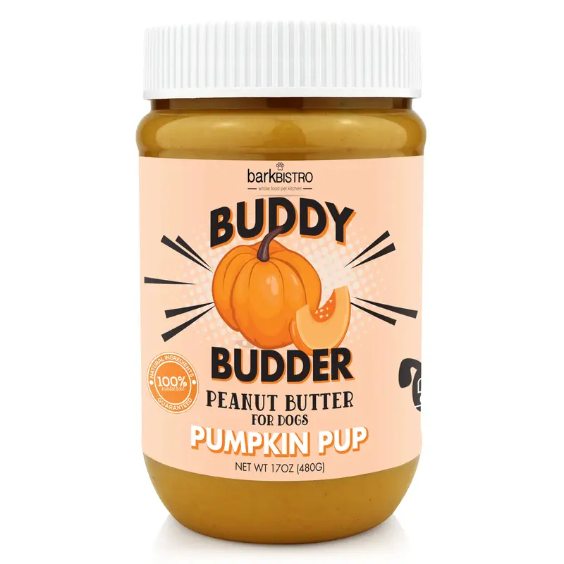 Pumpkin Pup Buddy Budder - Peanut Butter Dog Treat protein  for  dogs dog  snack dog  food  meals Natural